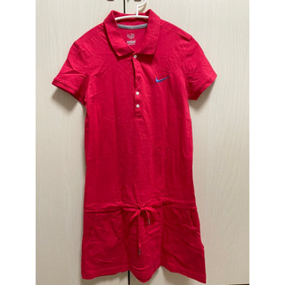 Nike專櫃正品紅色polo 洋裝