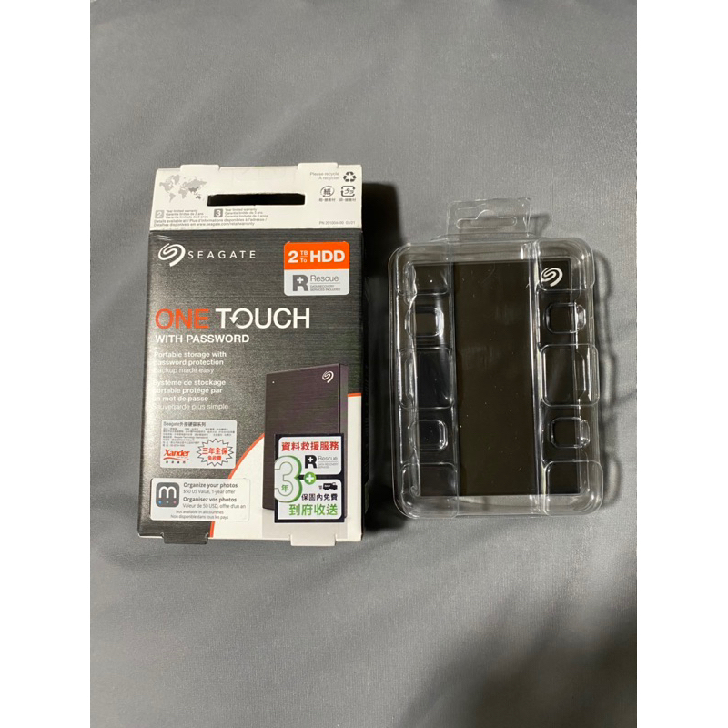 seagate one touch 2TB 行動硬碟 黑色