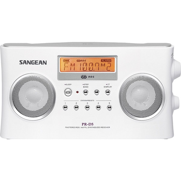 瘋狂買 SANGEAN山進 二波段 數位式時鐘收音機 PR-D5 相位鎖定選台 自動掃描 鬧鐘鬧鈴 自動開關機功能 特價