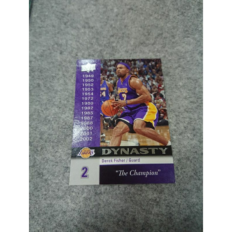 2008-09 Upper Deck Dynasty Derek Fisher 洛杉磯湖人 #LAL-4 德瑞克費雪