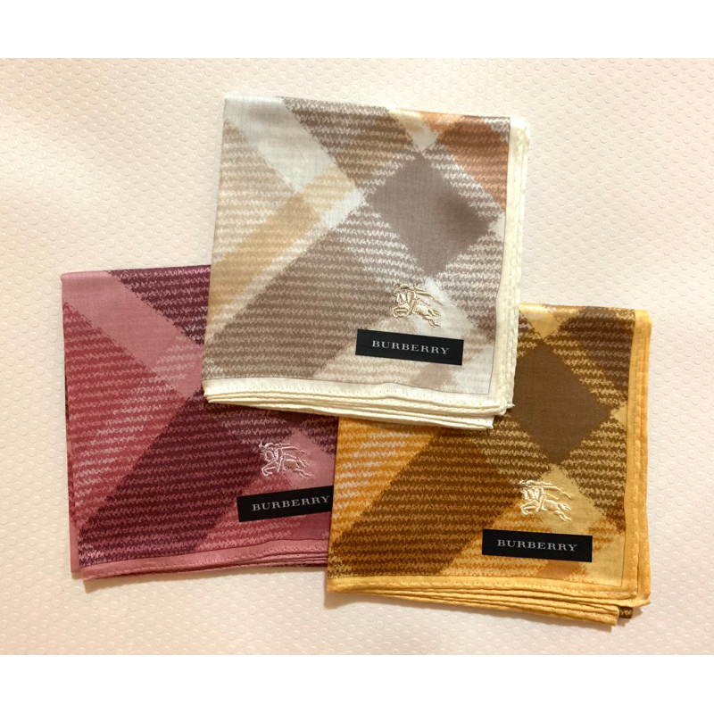 日本製 BURBERRY 手帕 方巾 領巾 現貨