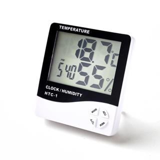 室內電子溫度計 鬧鐘 大屏幕溫濕度計 時鐘