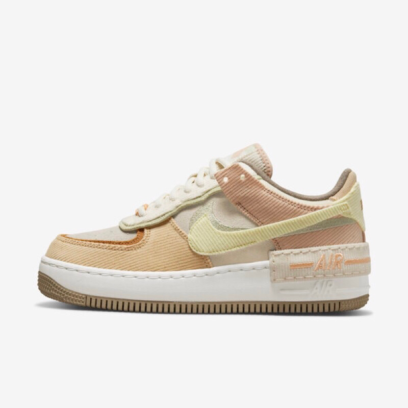 W Nike AF1 Shadow 女款 休閒鞋 燈芯絨 解構 拼接 DQ5075-187