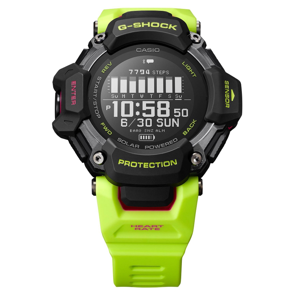 CASIO卡西歐 G-SHOCK 心率偵測 GPS功能  血氧 運動系列 GBD-H2000-1A9