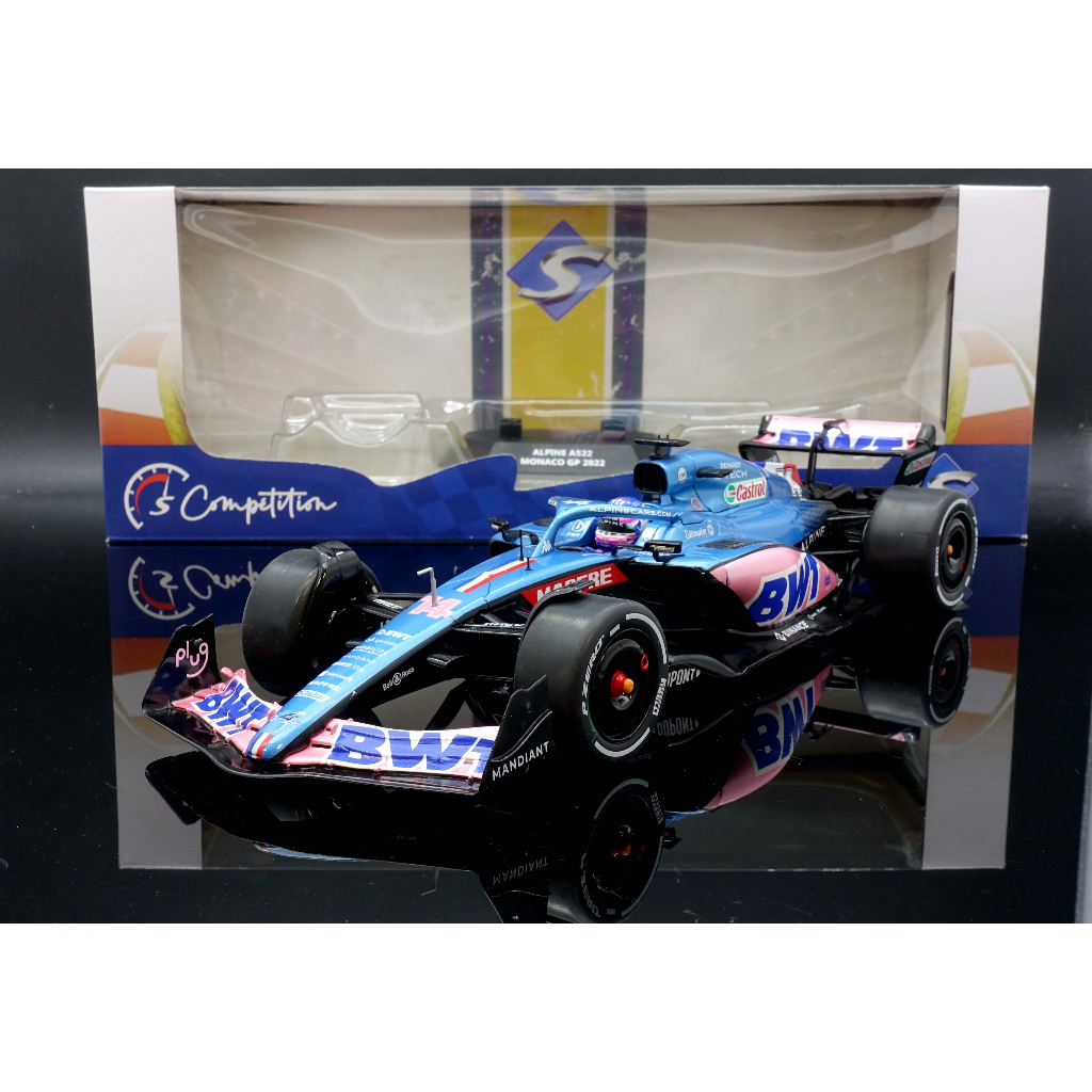 【MASH】現貨特價 Solido 1/18 Alpine A522 #14 Alonso 2022 F1摩納哥站