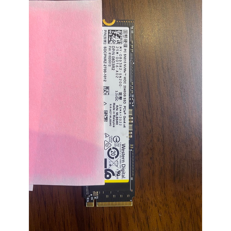 WD (Western Digital) sn810 2TB nvme SSD