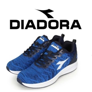 DIADORA 男鞋 寬楦<D50> 輕量透氣 回彈緩衝震 減壓機能鞋墊 專業慢跑鞋 針織透氣布 DA 3209 藍色