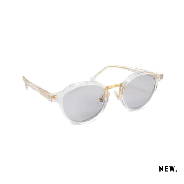 GOODFORIT/日本New.Eyewear Sagamore II Glasses醋酸纖維皇冠平底船型金件墨鏡/透明