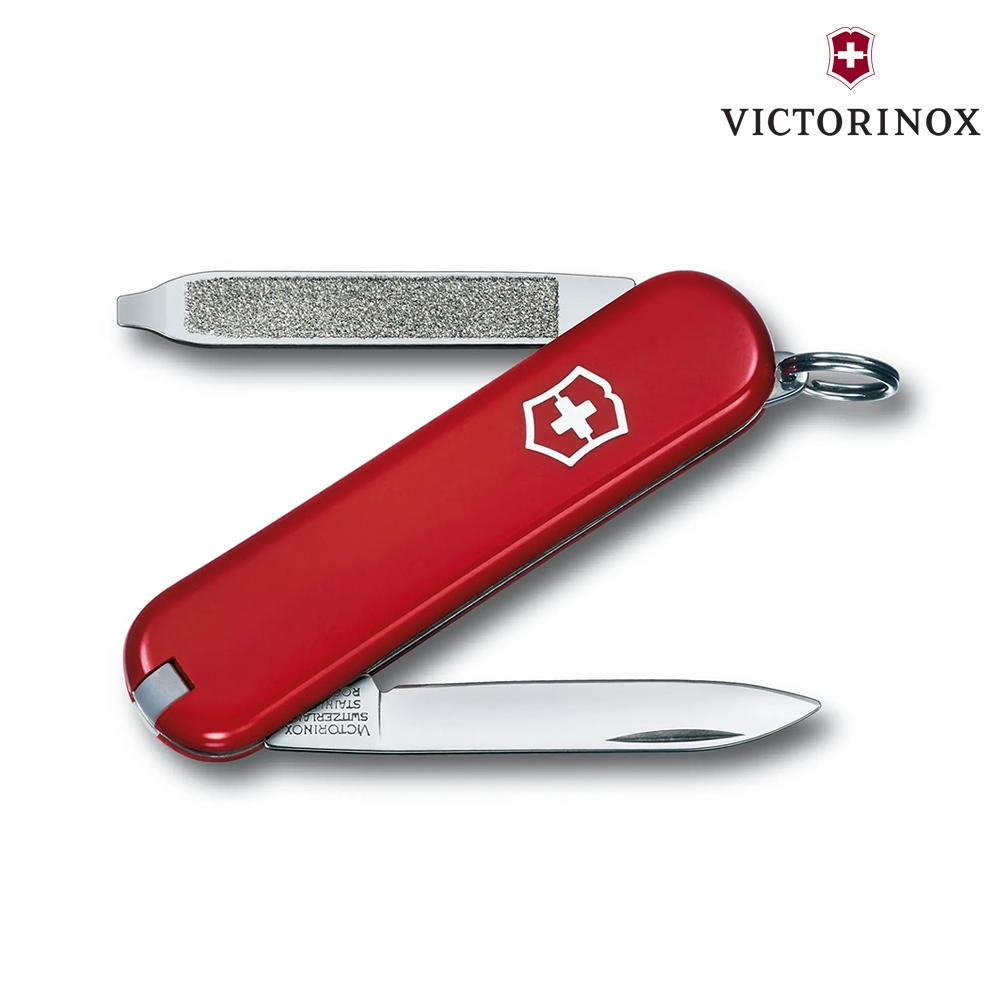 VICTORINOX Escort瑞士刀0.6123 紅色 (6功能) / 瑞士維氏 隨身刀 口袋刀 多功能 登山露營
