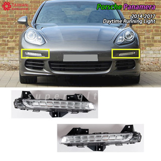 適合保時捷 Panamera 2014-2017 日間行車燈 訊號燈前保險槓霧燈