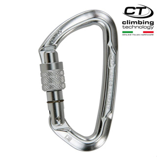 Climbing Technology D型鋁合金有鎖鉤環2C45800XTB 原色