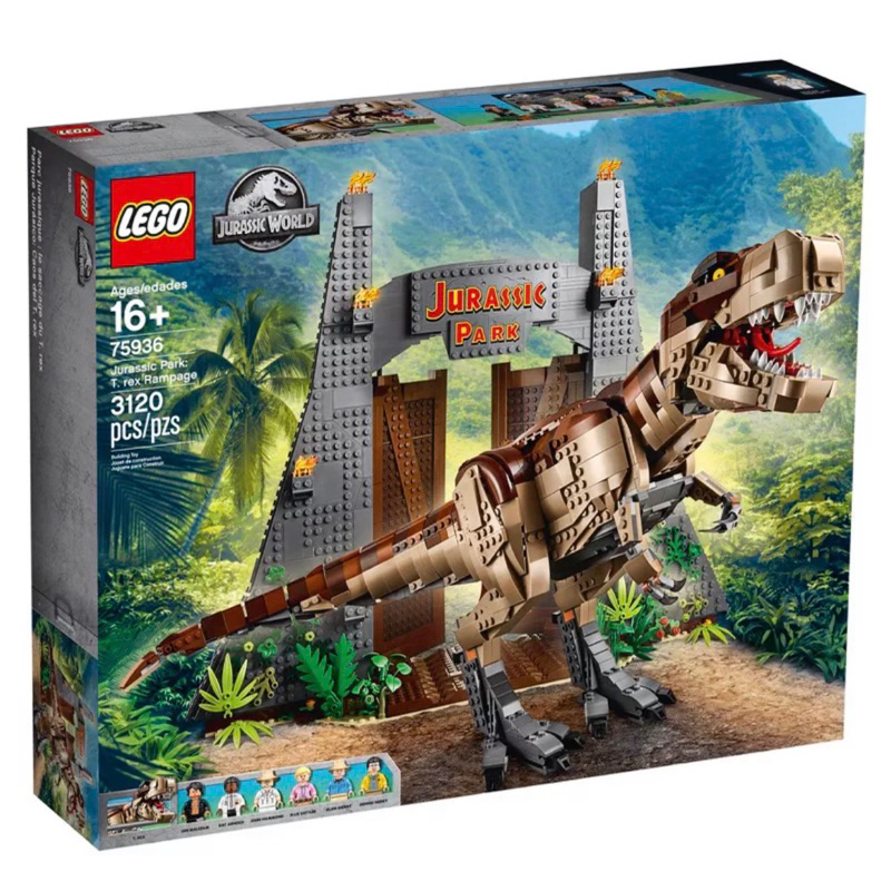 ❗️現貨❗️《超人強》樂高LEGO 75936 侏羅紀公園 霸王龍橫衝直撞 T-Rex Rampage