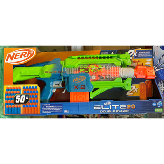 全新現貨 代理版 孩之寶 Nerf 菁英系列 雙擊終結者電動射擊器 50發子彈