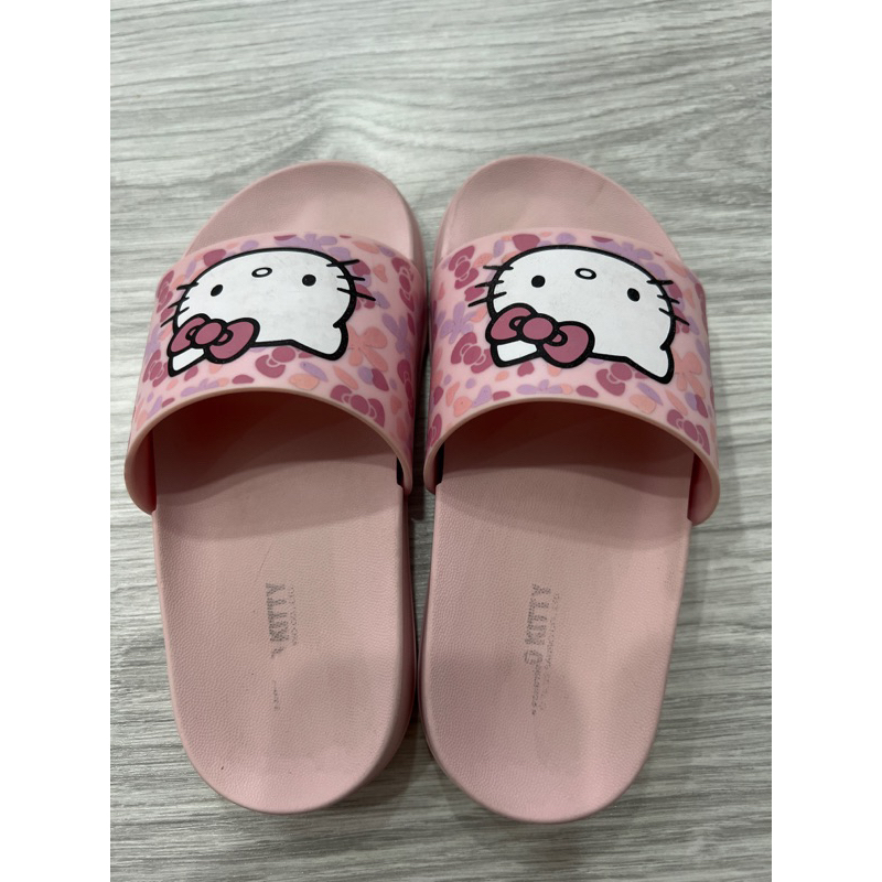 HelloKitty-兒童拖鞋（二手）18cm、粉色
