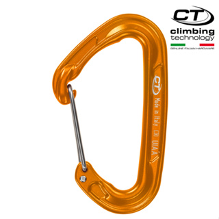 Climbing Technology 超輕D型鐵線閘口鉤環2C43900WB1 橘色