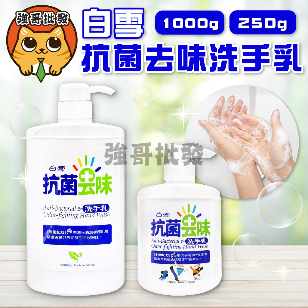 白雪 洗手乳 抗菌洗手乳 抗菌去味洗手乳 白雪洗手乳 250g/1000g