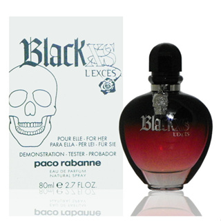 Paco Rabanne Black Xs L'exce 搖滾盛世女性淡香精 80ml Tester 包裝 無外盒
