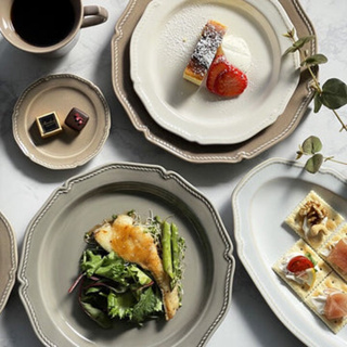 「家電王」 日本製 Greige 美濃燒 陶瓷餐具｜下午茶組 馬克杯 水果盤 蛋糕盤 沙拉碗 日本餐具