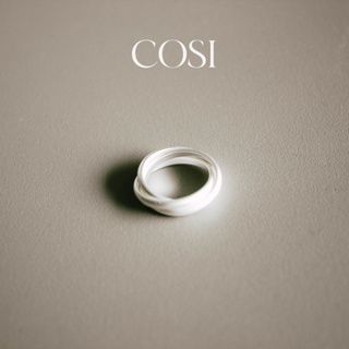 ｜Cosi｜Ring A-06 磨砂三環戒