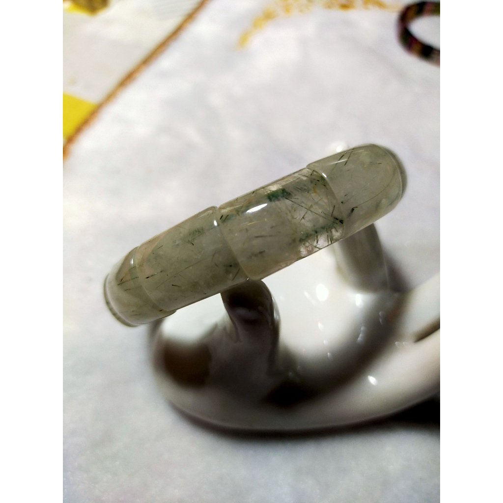成蓁水晶礦石&amp;綠髮晶手排