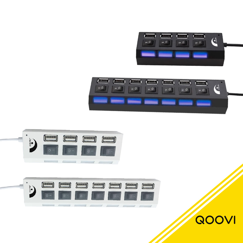 【QOOVI】4埠 / 7埠 USB HUB集線器 HUB 集線器