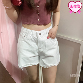 【Newstyle】韓國原裝正品 女成人牛仔短褲 丹寧短褲 休閒短褲 女裝 黑白兩色可選 K18
