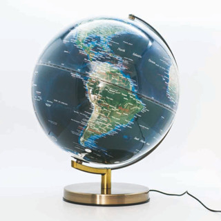 【SkyGlobe】12吋人口分佈古銅色平面鐵質底座地球儀(中英文對照)《WUZ屋子》地圖 地球儀 臺灣製