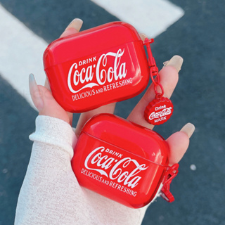 Coca-Cola 透紅可口可樂 AirPods透明保護殼 airpods3 pro 2保護套 蘋果耳機 耳機殼 耳機套