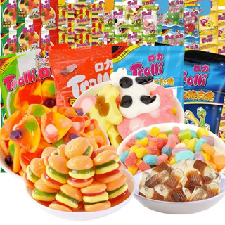 🔥在臺出貨🔥德國品牌 Trolli 口力軟糖 漢堡橡皮糖 可樂瓶 卡通兒童糖果QQ糖 混合口味果汁軟糖