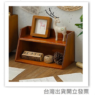 臺灣現貨❤️ 雙層置物架 書架 實木架 展示架 收納架 公仔收納 置物架 雙層收納架 木質架子 實木收納架 架子