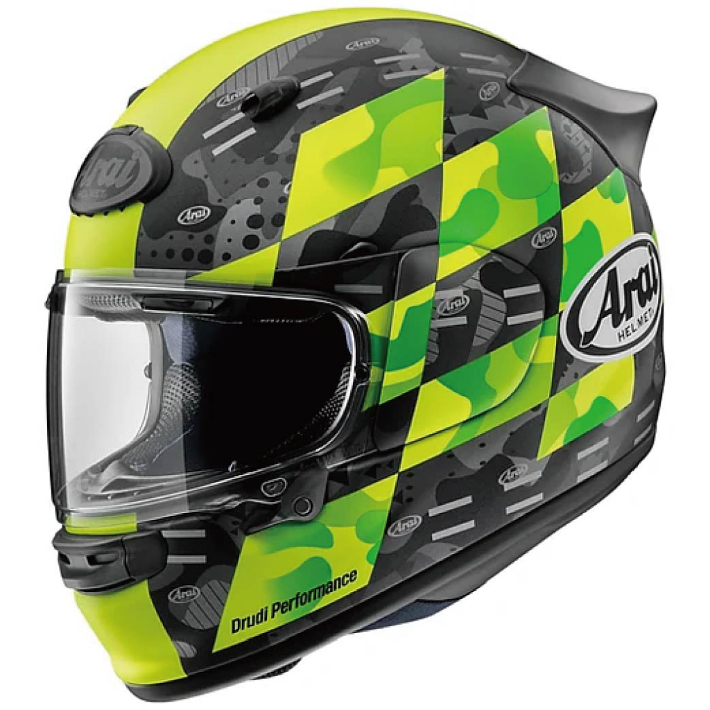 Arai ASTRO-GX Checker Yellow Frost 全罩 安全帽 進口帽 附發票