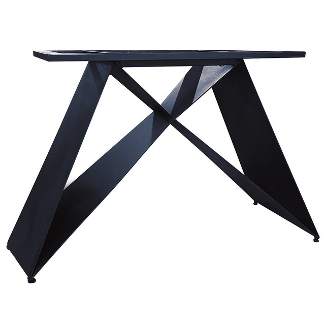【新荷傢俱工場】E 1236 蝴蝶黑砂鐵桌腳 4.3尺餐桌腳 鐵桌腳 造型桌腳