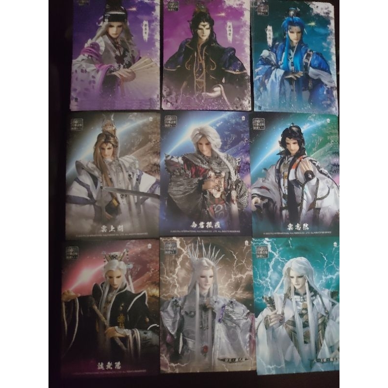 霹靂布袋戲～霹靂精選明信片（精選91/93/95明信片）-挹天癒 藐烽雲 鬱葬香 談無慾 叛天九 琴八紘 雲上闕 雲忘然