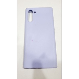 T1 二手 三星 Note 10 保護殼 薰衣草紫 矽膠感