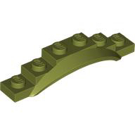 LEGO 6386218 62361 橄欖綠 1x6x1 擋泥板 輪拱 屋簷 Olive Green