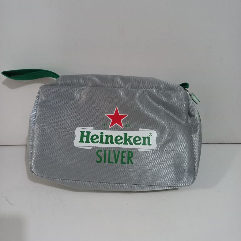 海尼根星銀盥洗包 隨身包 外出包 旅行收納包