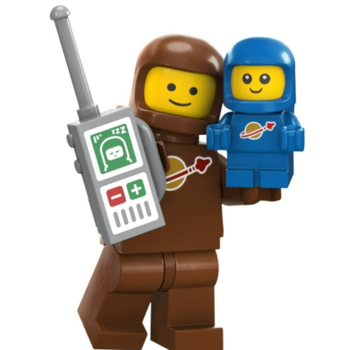 【灰貓小舖】LEGO樂高 71037 第24代人偶包 Brown Astronaut and Spacebaby 太空人