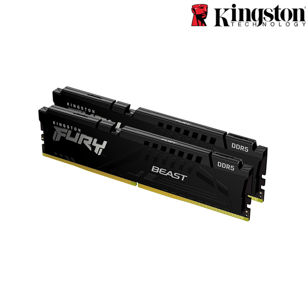 金士頓FURY Beast獸獵者DDR5 6000 64GB(32Gx2)CL40記憶體KF560C40BBK2-64