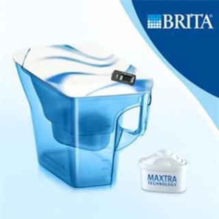 德國 BRITA 若薇亞 Navelia 2.3公升淺藍透明 濾水壺 巡洋藍 適用MAXTRA濾芯