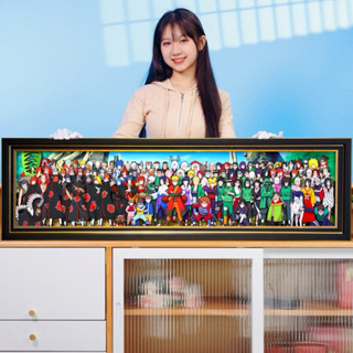 代購【3D立體畫】魚紙匠出品 火影忍者 超齊 全家福 鳴人 佐助 曉木葉 紙藝 立體畫 GK 客廳臥室 裝飾畫 藝術畫