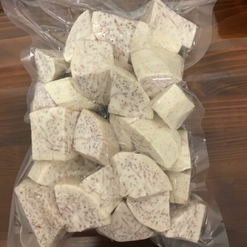 台灣小農自產自銷真空包裝現切檳榔心冷凍芋頭角塊3000g裝一包