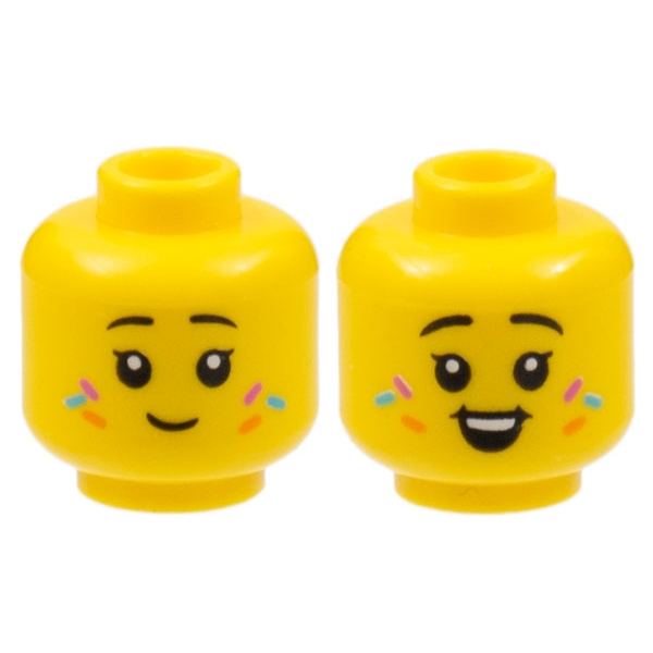 【小荳樂高】LEGO 第23代人偶包 2號 蜜糖仙子 黃色 人頭 人偶頭 (71034)