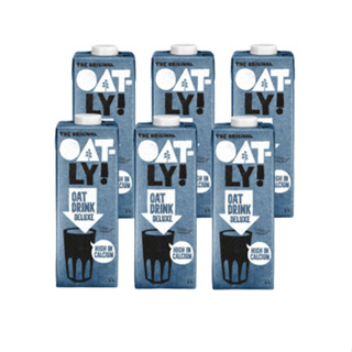 Oatly 高鈣燕麥奶 1L x 6入組 植物奶 燕麥奶 無糖燕麥奶 燕麥拿鐵 無乳糖 乳糖不耐症可飲用