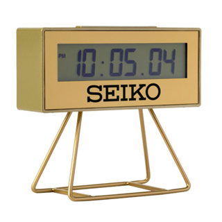 SEIKO 精工 城市路跑電子桌鐘鬧鐘-金色 QHL062G