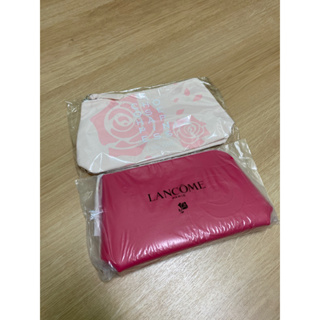 LANCOME 蘭蔻化妝包/幸福玫瑰化妝包/玫瑰桃紅化妝包