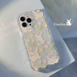 花朵兔 蘋果保護殼 適用 iPhone 14 13 12 11 Pro max plus手機殼