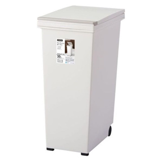 日製 ASVEL-EBAN彈壓式垃圾桶-30L / 廚房寢室客廳 分類輪子 按壓 台北市專用垃圾袋25公升
