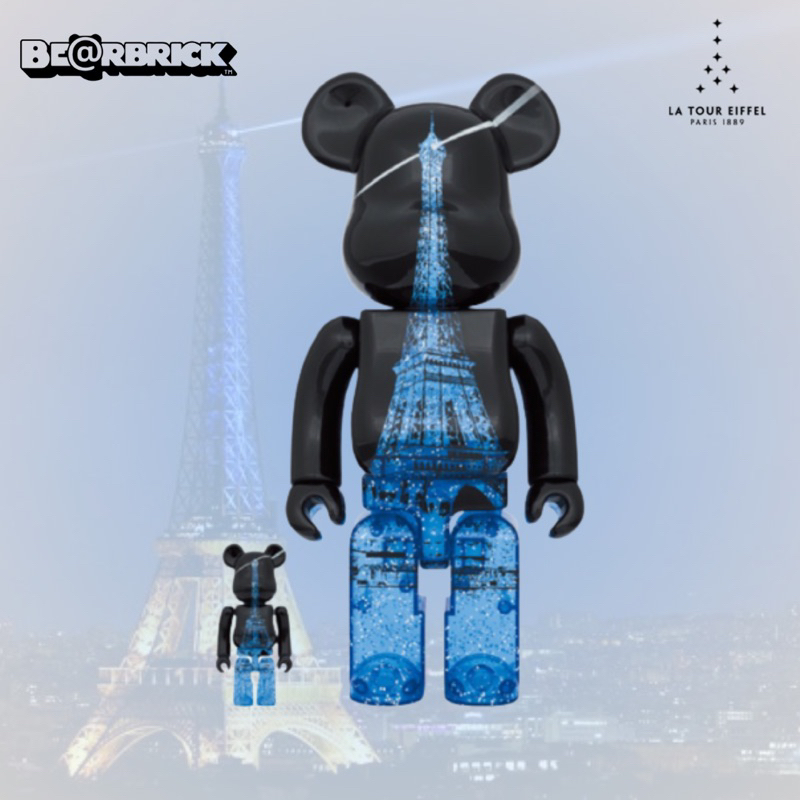 🖇️預購文🖇️ BE@RBRICK EIFFEL TOWER SPARKLING 艾菲爾鐵塔 400％+100%