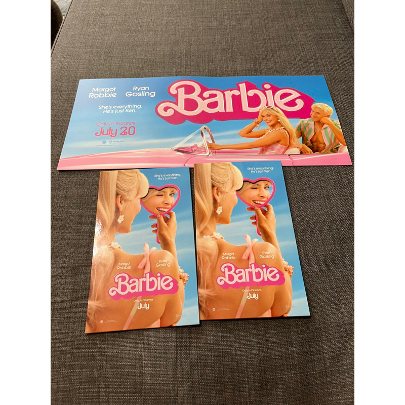 芭比 Barbie電影 橫版海報 特殊票卡夾 美麗華週邊