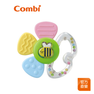 【Combi】蜜蜂花瓣固齒玩具｜親子玩具